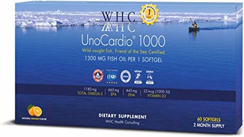 UnoCardio 1000 + 維生素 D 1000-60粒裝