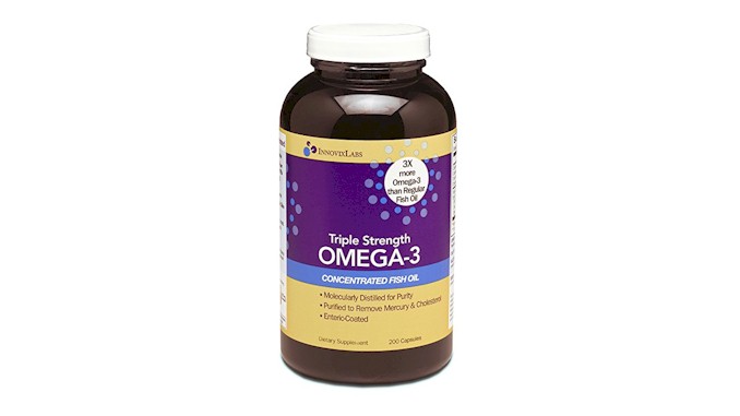 美國前10大Omega-3營養補充劑-Innovix Triple Strength Omega-3 200粒裝