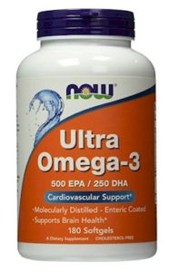 美國10大Omega-3魚油營養補充劑-Now Ultra Omega-3 180粒裝